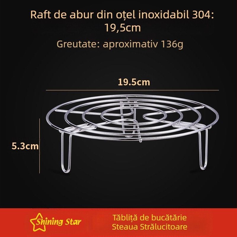 Raft triunghiular pentru abur din oțel inoxidabil 304 – Grilă de abur multifuncțional pentru uz casnic și comercial
