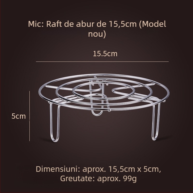 Raft triunghiular pentru abur din oțel inoxidabil 304 – Grilă de abur multifuncțional pentru uz casnic și comercial