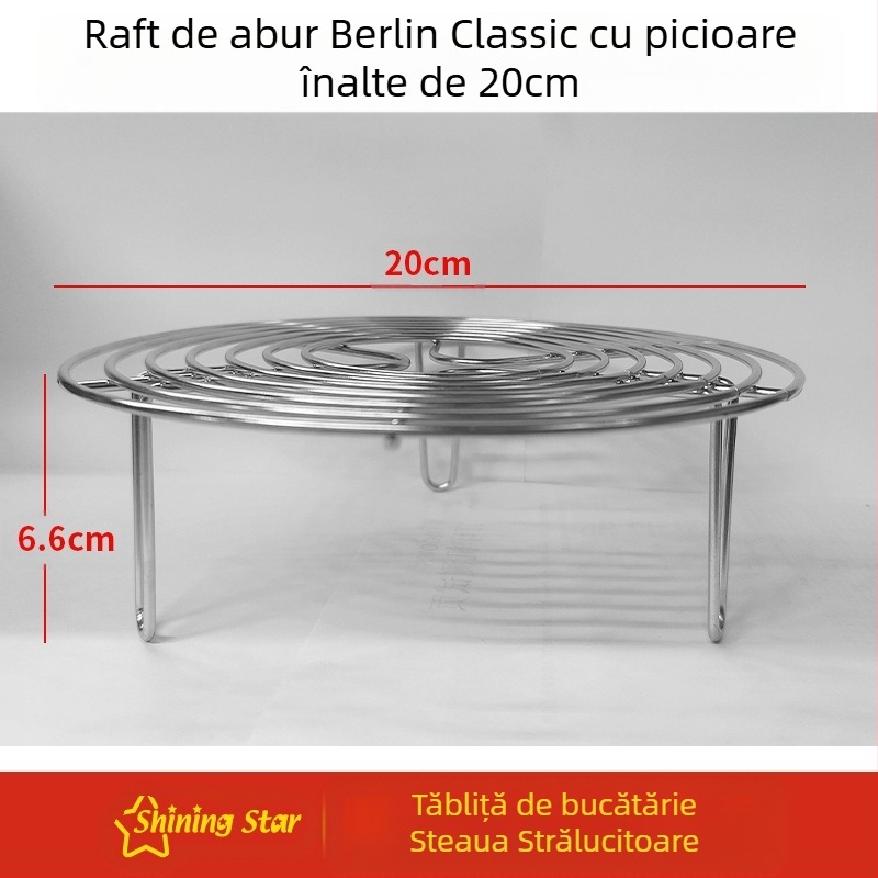 Raft triunghiular pentru abur din oțel inoxidabil 304 – Grilă de abur multifuncțional pentru uz casnic și comercial