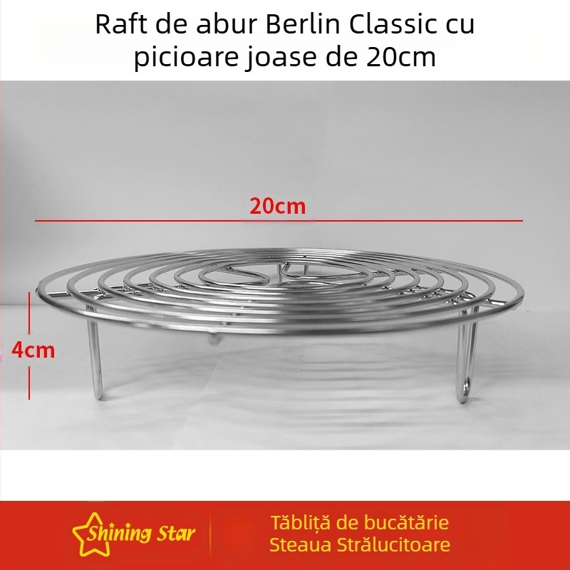 Raft triunghiular pentru abur din oțel inoxidabil 304 – Grilă de abur multifuncțional pentru uz casnic și comercial