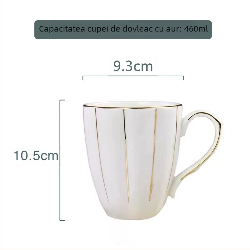 Ceașcă de cafea din porțelan cu os, peste 36% pudră osoasă, formă neregulată, model floral, rezistență la temperaturi înalte, imprimare logo disponibil
