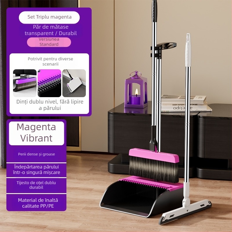 Set mătură și făraș pentru praf – Plastic, lansare 2025, 800 g, Cantități în ambalaje: 32 pungi, 20 cutii, 34 la vrac