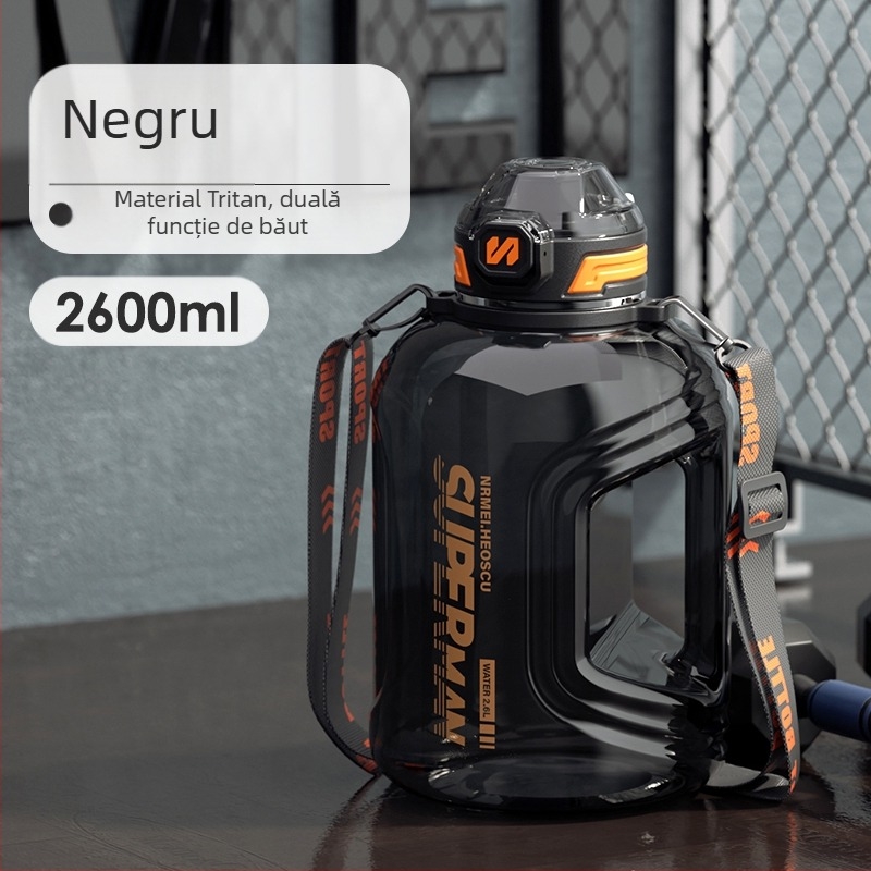 Sticlă de apă sport cu separare pentru ceai, rezistentă la temperaturi înalte, capacitate mare; Material: Plastic; Marcă: Altă