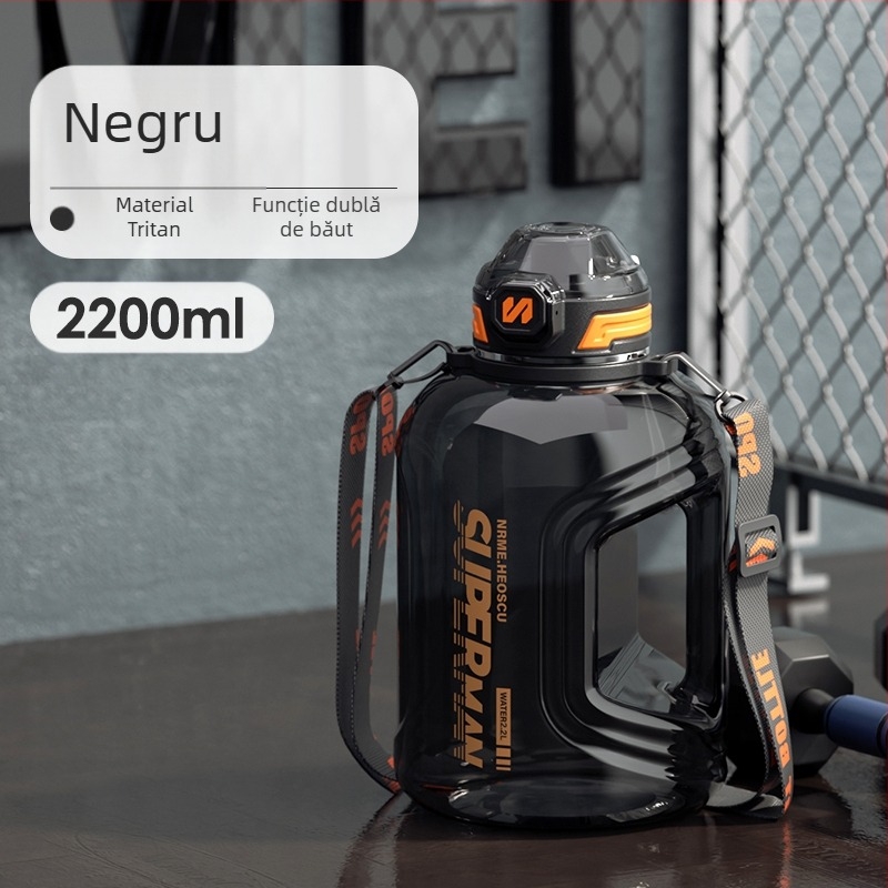 Sticlă de apă sport cu separare pentru ceai, rezistentă la temperaturi înalte, capacitate mare; Material: Plastic; Marcă: Altă