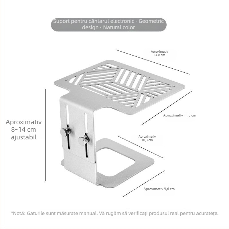Suport pentru cântar electronic pentru mașina de cafea, finisaj lustruit, ambalare în tavă, 30 buc./cutie, personalizare disponibilă