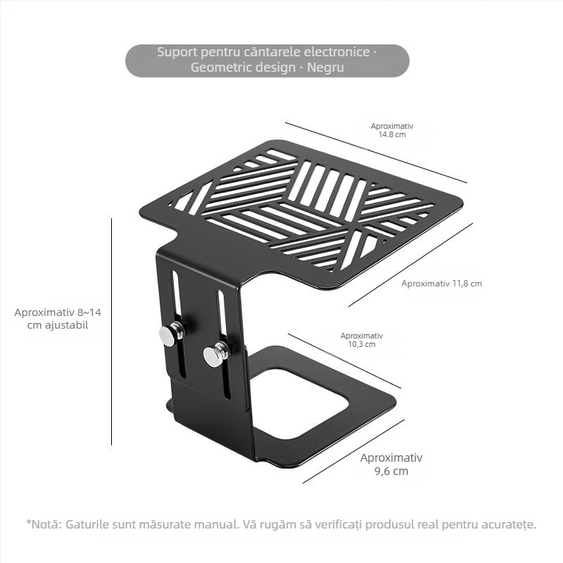 Suport pentru cântar electronic pentru mașina de cafea, finisaj lustruit, ambalare în tavă, 30 buc./cutie, personalizare disponibilă
