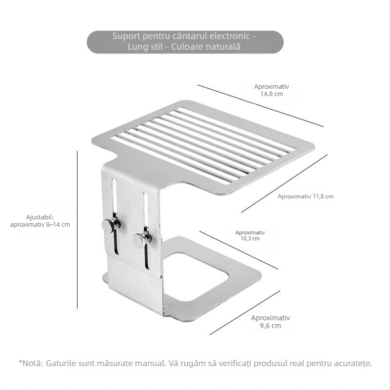Suport pentru cântar electronic pentru mașina de cafea, finisaj lustruit, ambalare în tavă, 30 buc./cutie, personalizare disponibilă