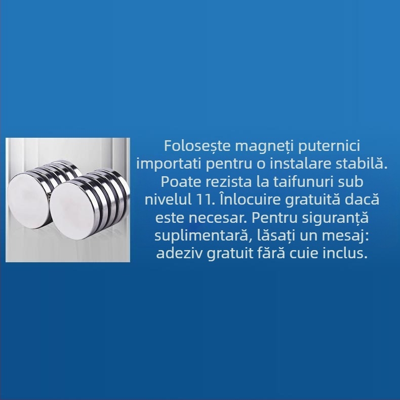 Capac de protecție pentru unitatea exterioară a aerului condiționat, model P66D; magnet puternic; funcționare automată; impermeabil; previne picurarea