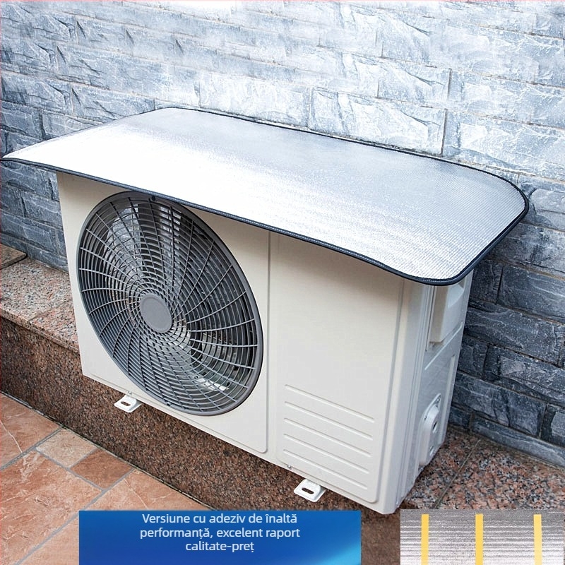 Capac de protecție pentru unitatea exterioară a aerului condiționat, model P66D; magnet puternic; funcționare automată; impermeabil; previne picurarea