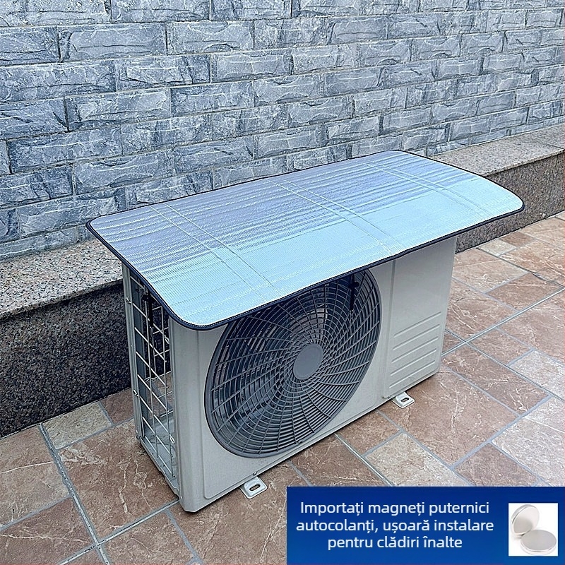 Capac de protecție pentru unitatea exterioară a aerului condiționat, model P66D; magnet puternic; funcționare automată; impermeabil; previne picurarea