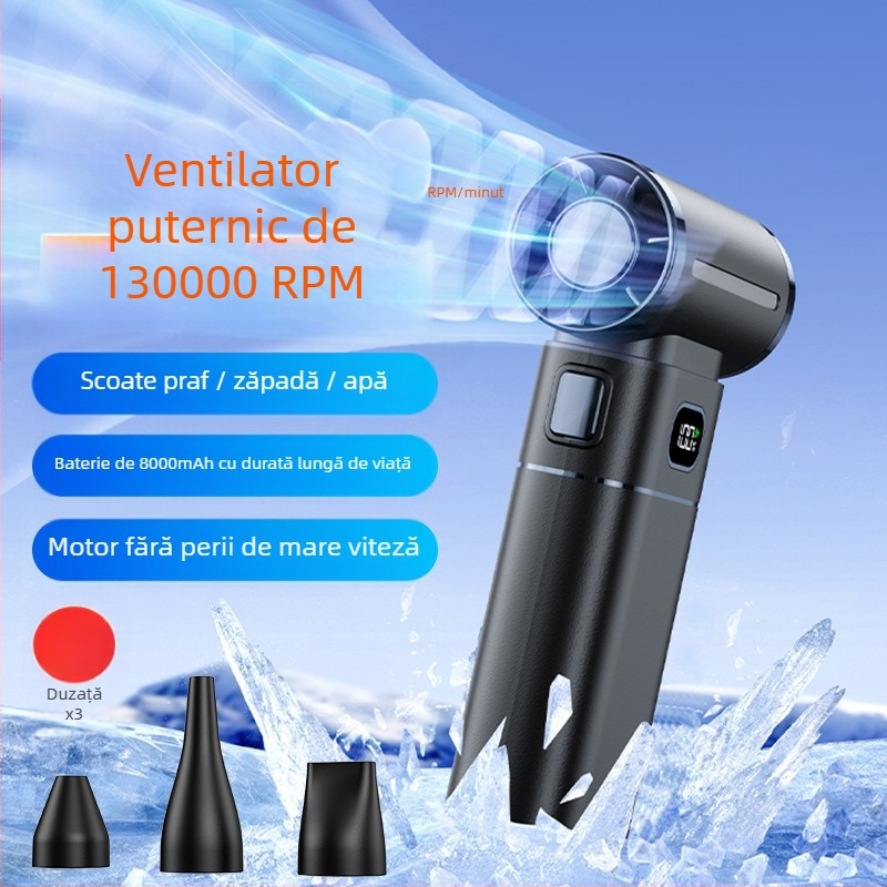 Pistol de curățare manual cu turbină pentru spălarea mașinii, pulverizare cu apă și îndepărtarea prafului — Healthy Photo