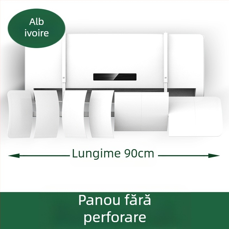 Deflector de aer pentru aer conditionat, montat pe perete, ABS, control universal al direcției curentului de aer, pentru dormitor