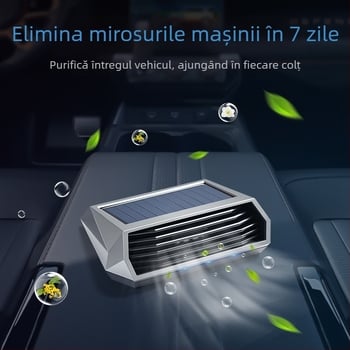 Purificator de aer pentru mașină cu ozon, model 8813, alimentare USB (5V), 2W, oxigen activ 40 mg, ioni negativ 100000