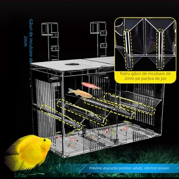 Cutie acrilică pentru izolare și incubare a puietului de pești mici – Haolong Hl58