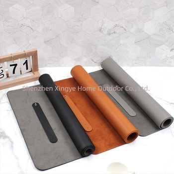 PU piele placă de masă – pătrat, monocrom, stil modern minimalist; Material: piele PU; Formă: pătrat; Model: monocrom; Stil: modern minimalist; Calitate: primă clasă