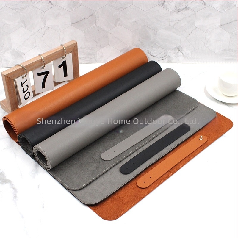 PU piele placă de masă – pătrat, monocrom, stil modern minimalist; Material: piele PU; Formă: pătrat; Model: monocrom; Stil: modern minimalist; Calitate: primă clasă
