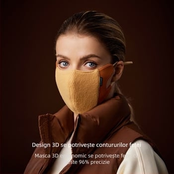 Mască facială toamnă-iarnă, respirabilă, protecție UV, protecție împotriva soarelui; fibre de polyester; ediție iarnă 2023; stil: universal, stil office, simplu, acoperire parțială
