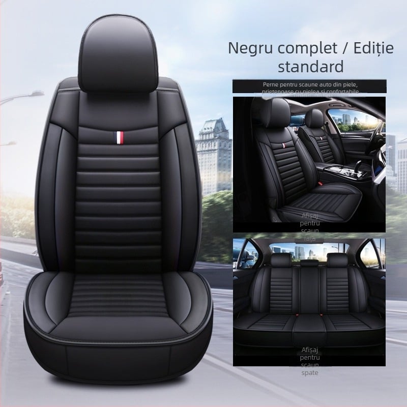Husă pentru scaune auto pentru cinci locuri, acoperire completă, pentru toate anotimpurile, durabilă și rezistentă la uzură; material: țesătură de bumbac; greutate 6 kg; procesare personalizabilă; etichetă privată licențiată