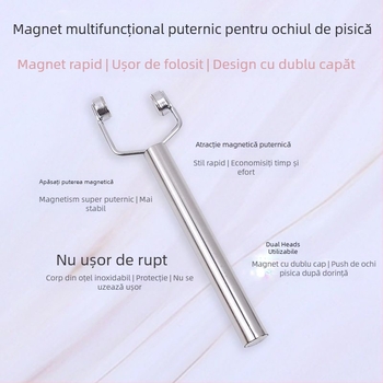 Magnet cat-eye în formă de Y pentru gel de lac de unghii | cu două capete, puternic, multifuncțional, magnet din oțel inoxidabil, 42 g