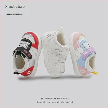 Încălțăminte pentru bebeluși 1–3 ani, piele PU impermeabilă, talpă moale antiderapantă, pantofi sport unisex cu închidere Velcro