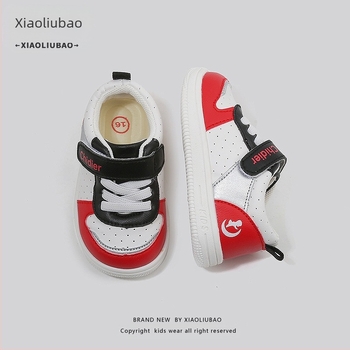 Încălțăminte pentru bebeluși 1–3 ani, piele PU impermeabilă, talpă moale antiderapantă, pantofi sport unisex cu închidere Velcro