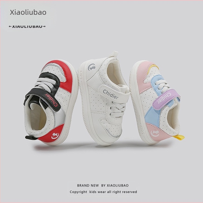 Încălțăminte pentru bebeluși 1–3 ani, piele PU impermeabilă, talpă moale antiderapantă, pantofi sport unisex cu închidere Velcro