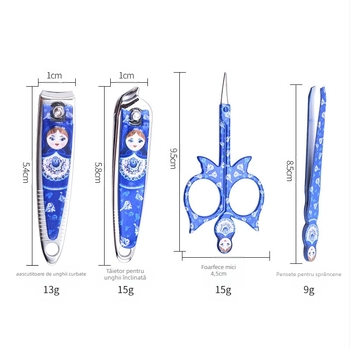Set de unelte pentru manichiură în cutie — tăietoare de unghii MRT021, trusă de îngrijire pentru tăierea unghiilor, potrivit pentru toate tipurile de piele