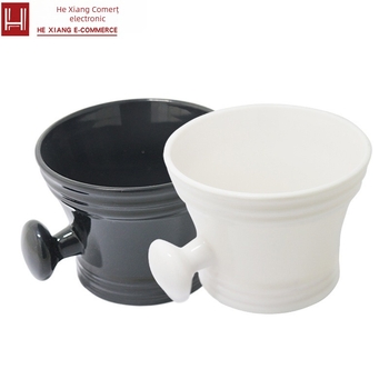 Set pensule pentru barbă cu bol de spumă pentru bărbați | Material ABS | Brand He xiang | Personalizare procesare: Da