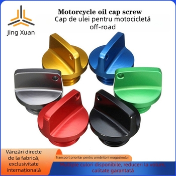 Șurub capac ulei CNC din aluminiu pentru motocicletă off-road, capac universal pentru șasiu