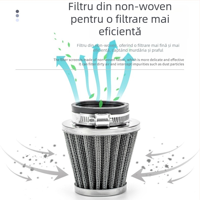 Filtru de aer pentru motocicletă L1 Mushroom Head – JBL, plasă din aluminiu, țesătură nețesută, cap de cauciuc