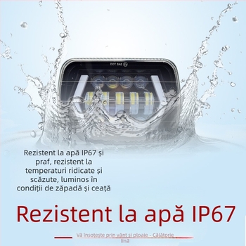 Lampa frontală LED Wrangler serie, 69W, 10-36V, 7100 lm, 6000K, LED 3232