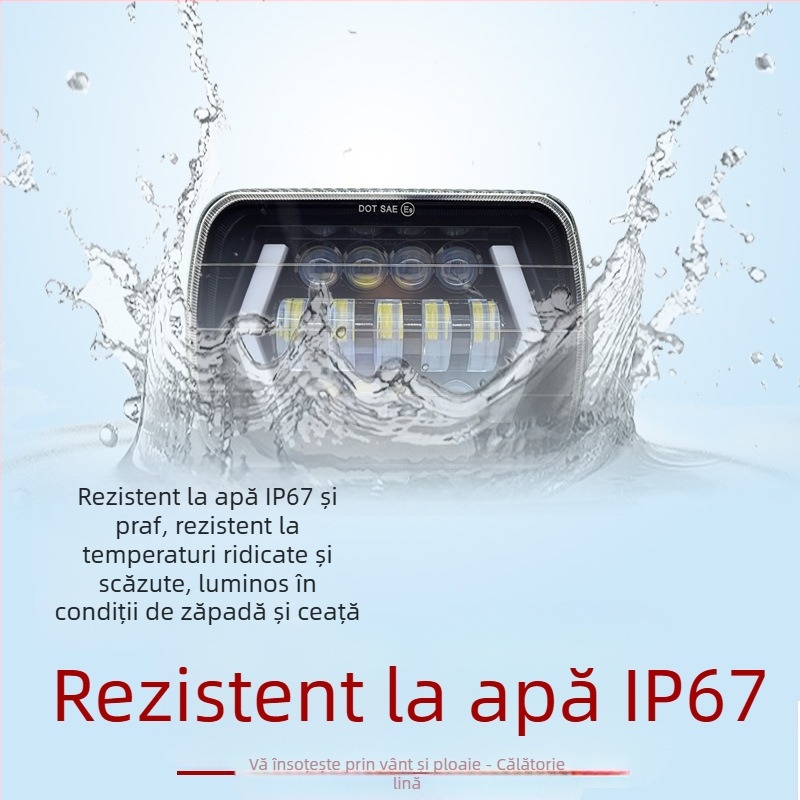 Lampa frontală LED Wrangler serie, 69W, 10-36V, 7100 lm, 6000K, LED 3232