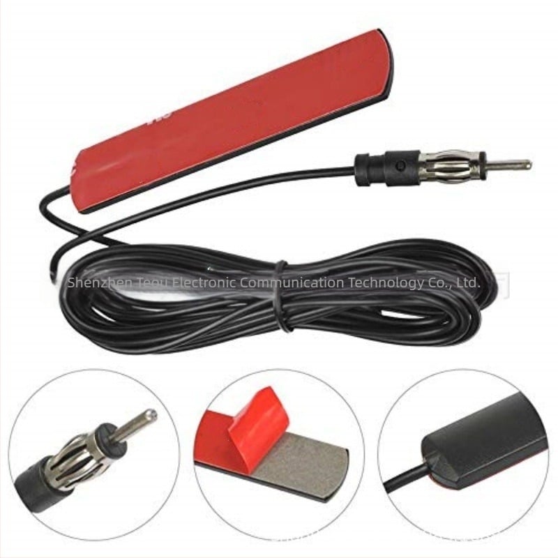 Qiyuntong ANT-1 antenă patch pentru radio de mașină, față și spate, semnal FM