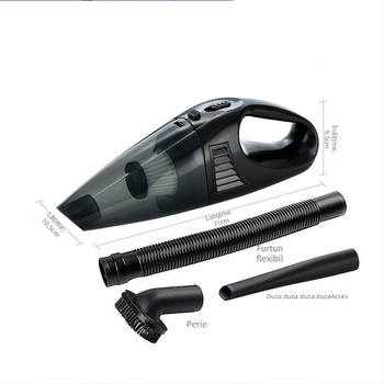 Aspirator auto mini portabil, 12V, 3500Pa, uscat și ud