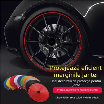 Bandă anticoliziune pentru butucul roții - cauciuc, personalizare disponibilă, model: etichetă pentru butuc, compatibilitate generală