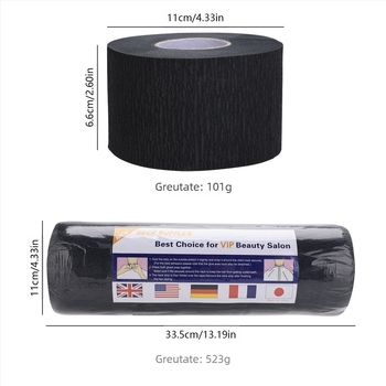 Hartie de protecție a gâtului de unică folosință pentru coafor, 20 de bucăți pe pachet, rezistentă la apă