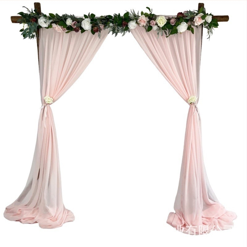 Draperie din chiffon perlată - lucrată manual, personalizabilă pentru decor de ziua de naștere