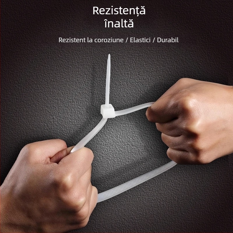 Curea din nailon cu încuietoare automată și cataramă din plastic pentru cabluri, utilizare casnică