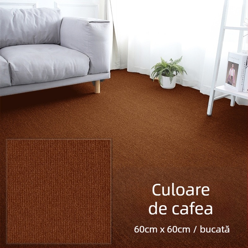 Covor autoadeziv comercial din poliester, model cu dungi, stil pastoral, țesut la mașină