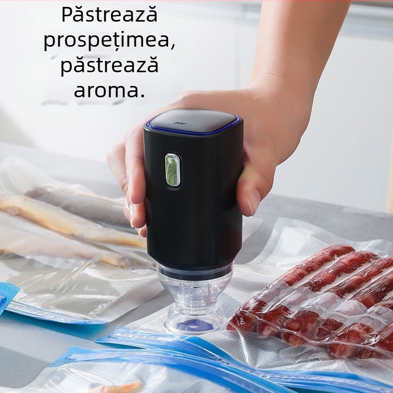 Mașină de vidat - portabilă, mini, cu încărcare USB, model Vacuum Rod (5V, 7W, 1 Hz)