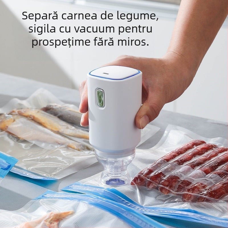 Mașină de vidat - portabilă, mini, cu încărcare USB, model Vacuum Rod (5V, 7W, 1 Hz)