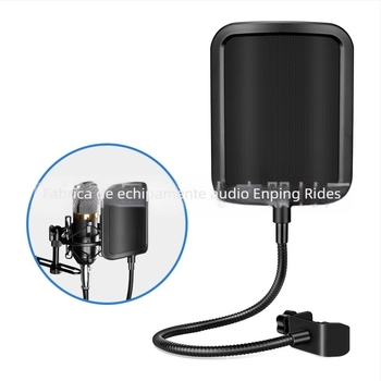 Valelet PS Series Accesorii pentru microfon condensator — Filtru cu formă U și protecție anti-vânt plus filtru pop, reducere zgomot, potrivit pentru karaoke și streaming live