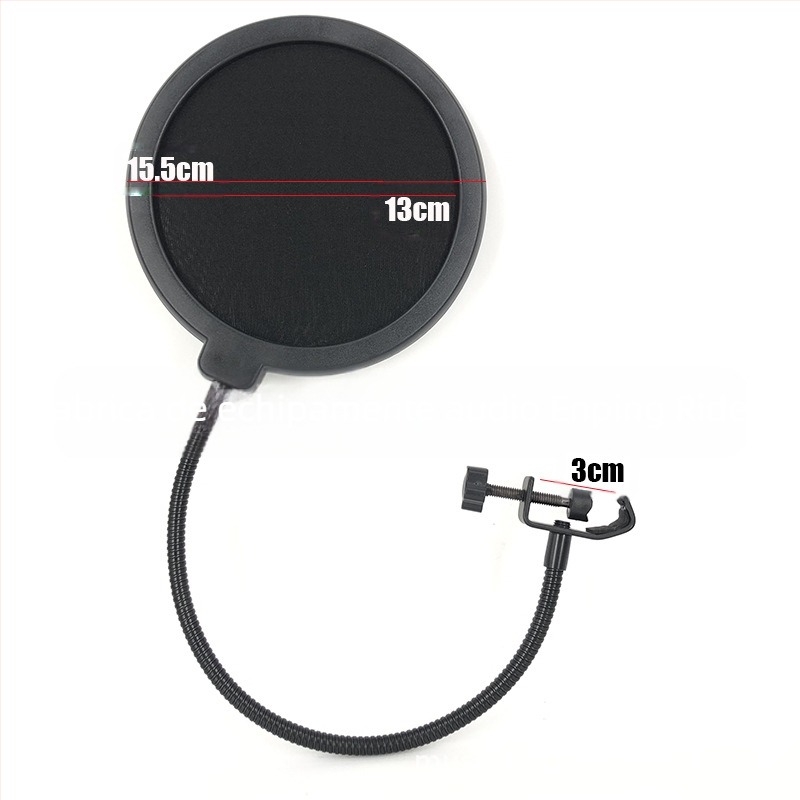 Valelet PS Series Accesorii pentru microfon condensator — Filtru cu formă U și protecție anti-vânt plus filtru pop, reducere zgomot, potrivit pentru karaoke și streaming live