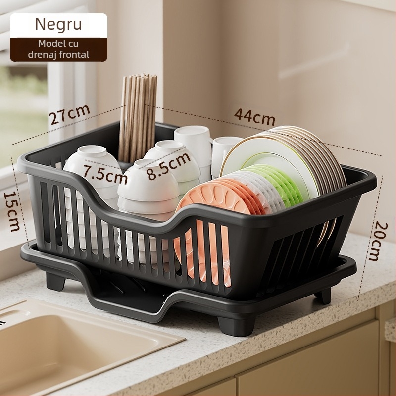 Raft pentru vase din PP pentru chiuveta de bucătărie — organizator multipurpose, brand Sheep multi-meter, lansat în 2024