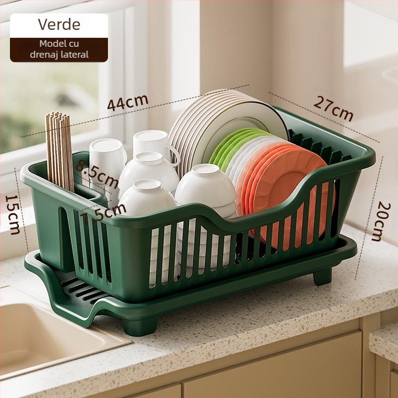 Raft pentru vase din PP pentru chiuveta de bucătărie — organizator multipurpose, brand Sheep multi-meter, lansat în 2024