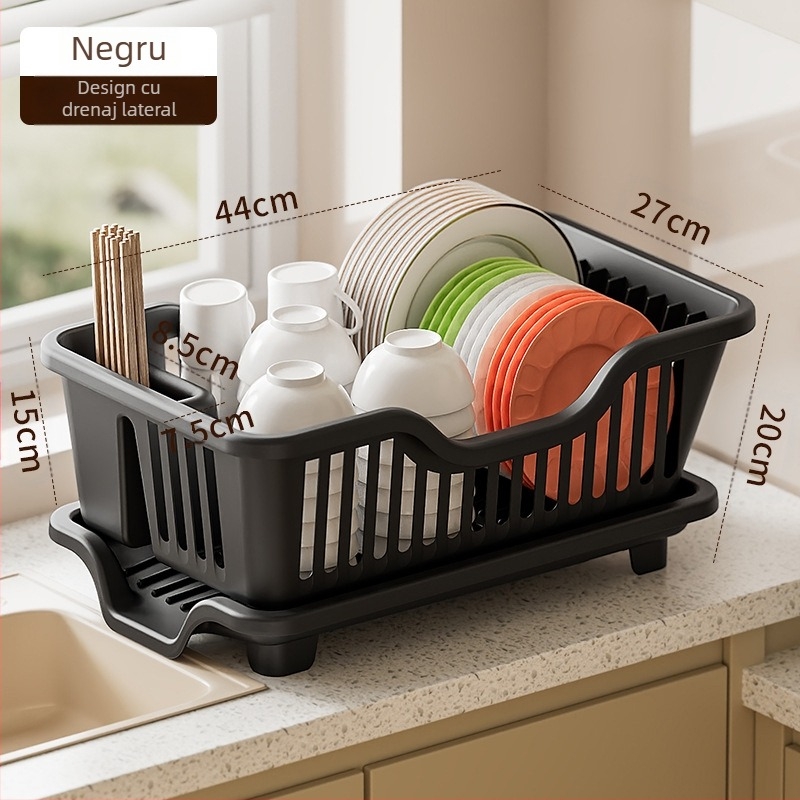 Raft pentru vase din PP pentru chiuveta de bucătărie — organizator multipurpose, brand Sheep multi-meter, lansat în 2024