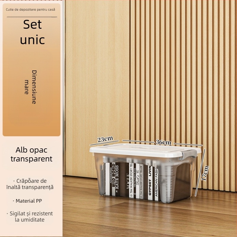 Cutie de depozitare din plastic cu roți — multifuncțională, capacitate 50–60 L, rezistentă la praf și umiditate, modele 5501–5506