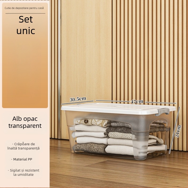 Cutie de depozitare din plastic cu roți — multifuncțională, capacitate 50–60 L, rezistentă la praf și umiditate, modele 5501–5506