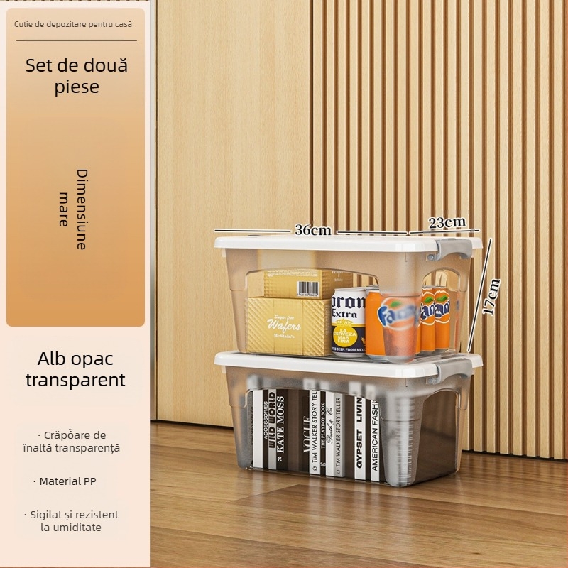 Cutie de depozitare din plastic cu roți — multifuncțională, capacitate 50–60 L, rezistentă la praf și umiditate, modele 5501–5506