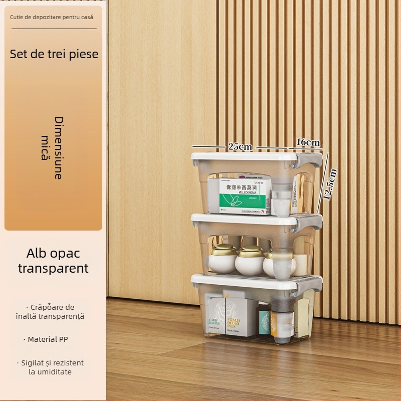 Cutie de depozitare din plastic cu roți — multifuncțională, capacitate 50–60 L, rezistentă la praf și umiditate, modele 5501–5506